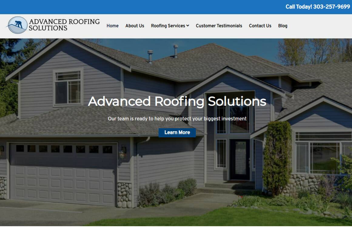 Advanced Roofing Website